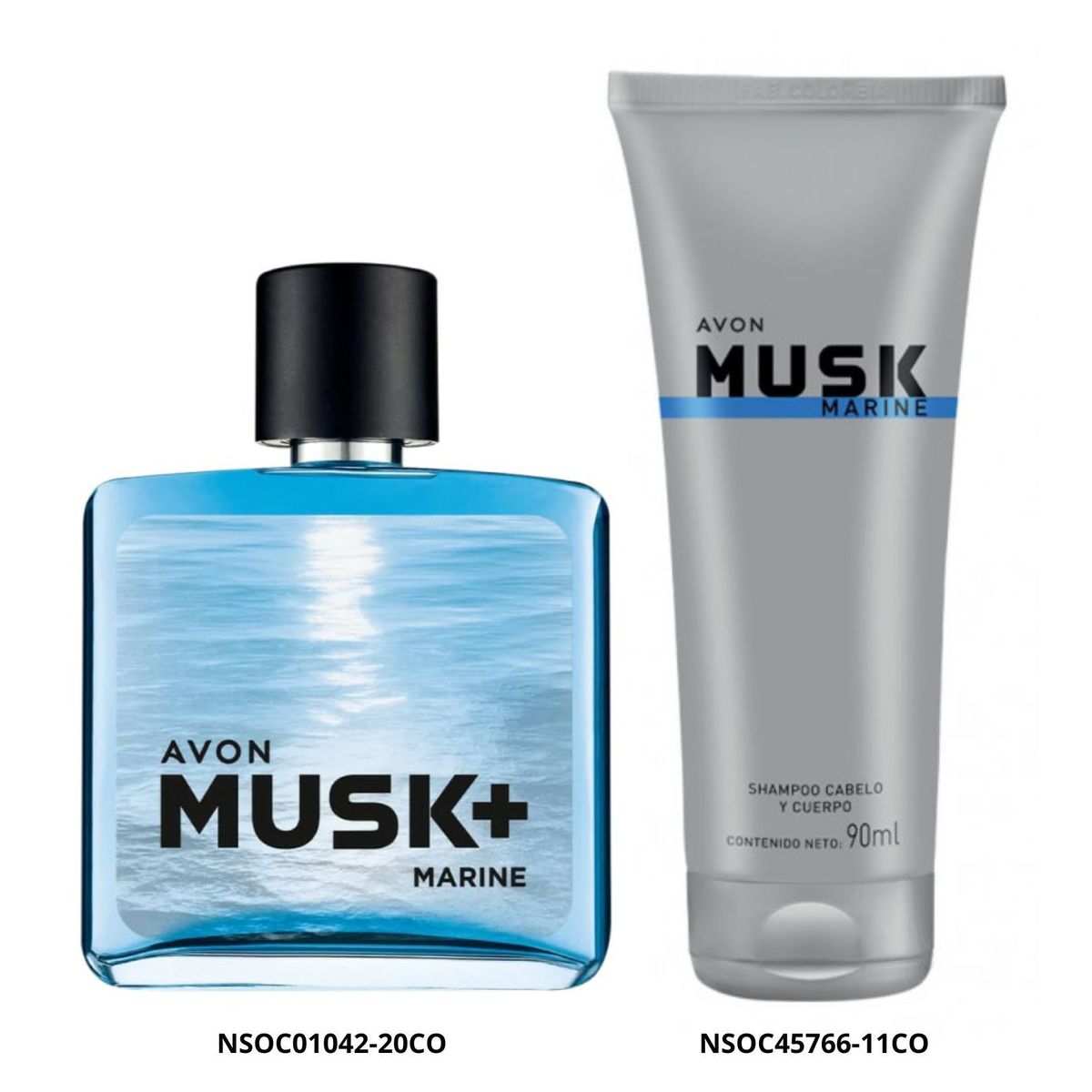 AVON - Set para Hombre Musk Marine Eau de Parfum y Shampoo