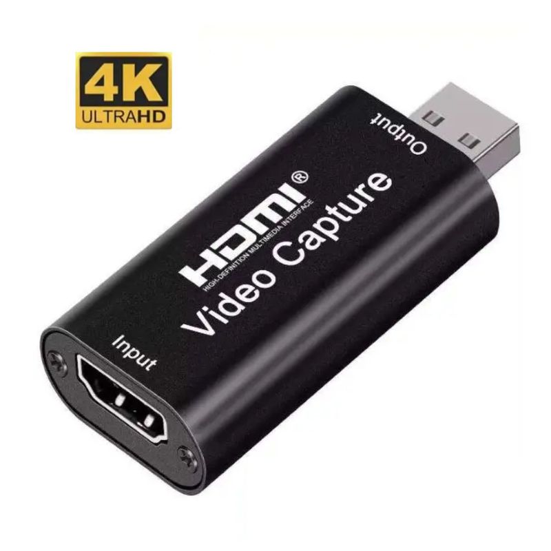 GENERICO - Tarjeta de Captura de Video y Audio 4K FULL HD USB 2.0 a HDMI HU-03