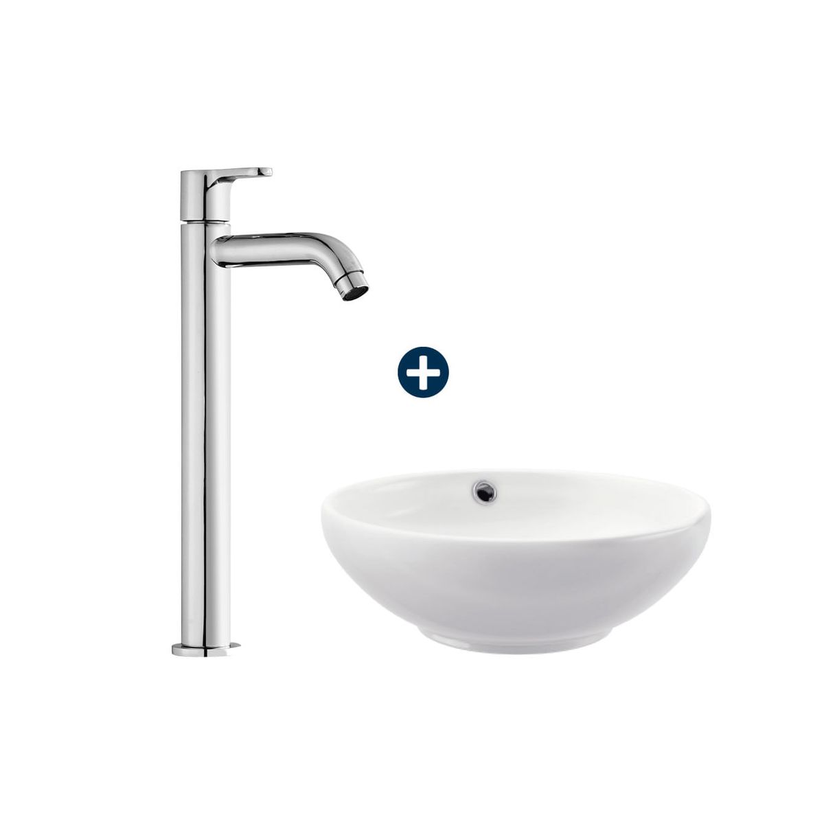 VAINSA - Combo bowl bali bl + llave lavatorio maui alta vainsa