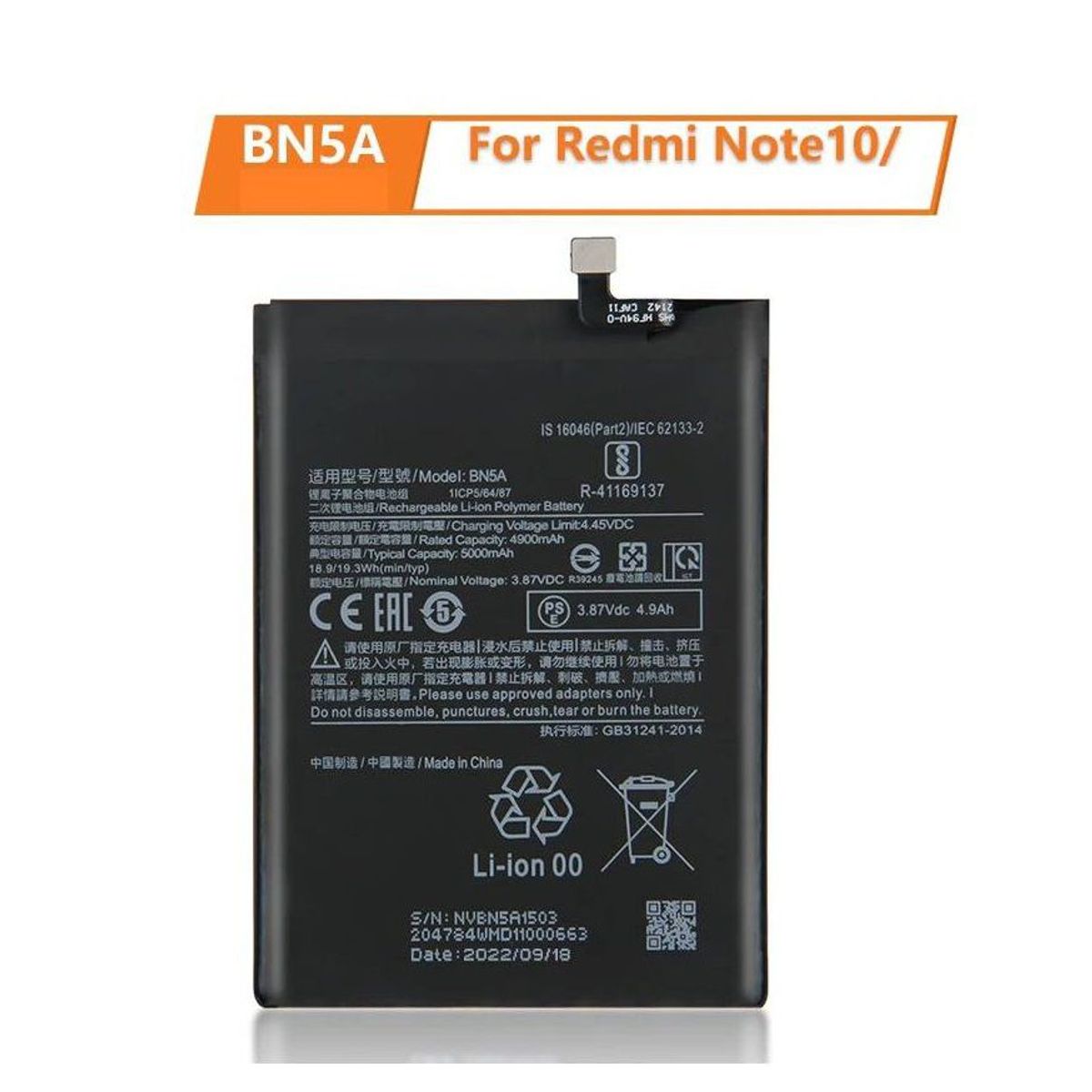 GENERICO - BATERIA POCO M3 PRO-NOTE 10  BN5A  NUEVO