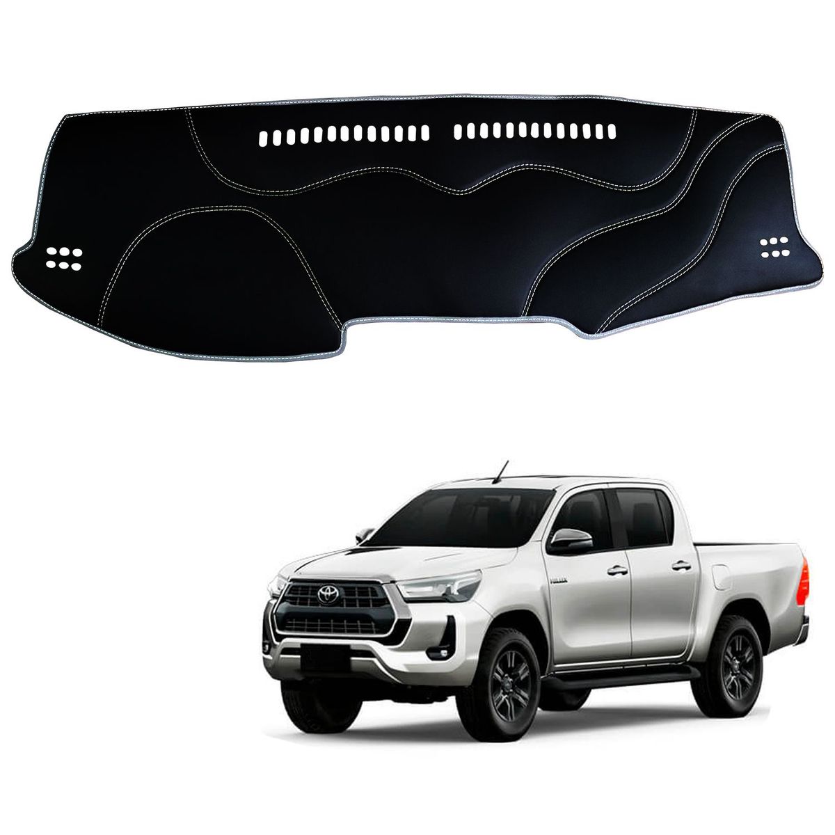 TECGO - PROTECTOR TAPETE TABLERO TIPO TOYOTA VIGO 2016-2020