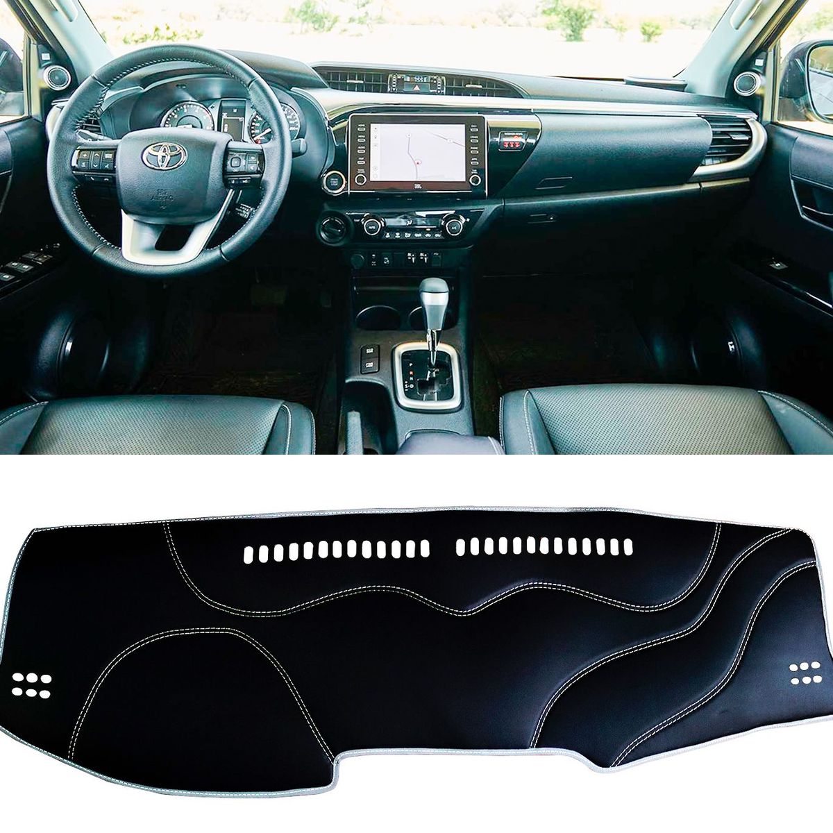 TECGO - PROTECTOR TAPETE TABLERO TIPO TOYOTA VIGO 2016-2020