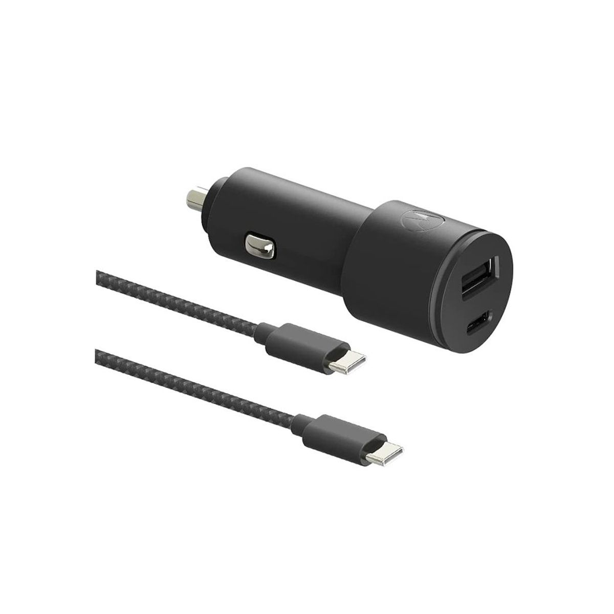 MOTOROLA - Motorola Turbo Power 45W Cargador de automóvil doble puerto USB-C a C