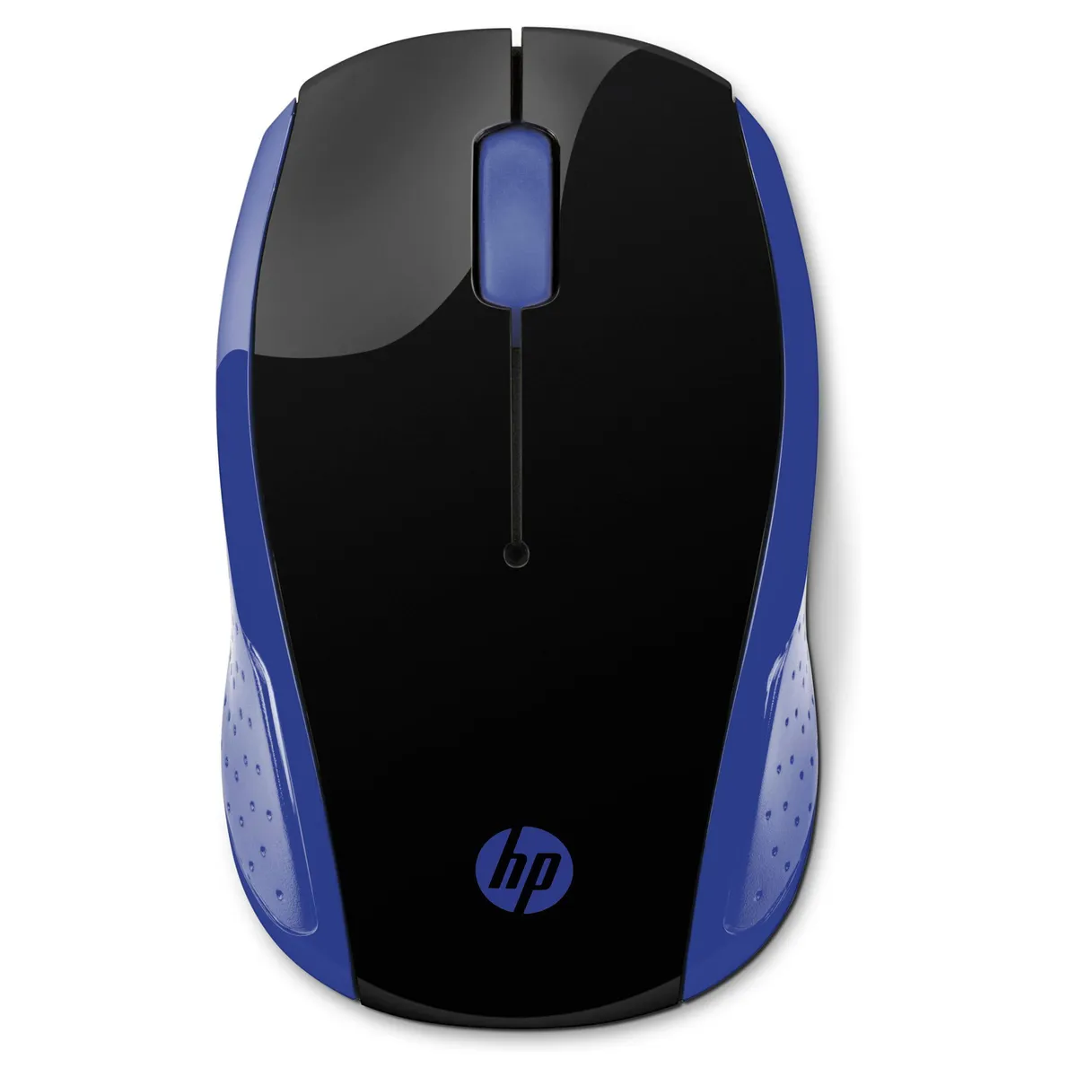 HP - HP Mouse 200 Wireless Óptico 1000 DPI Ambidextrous Negro/Azul 2HU85AA