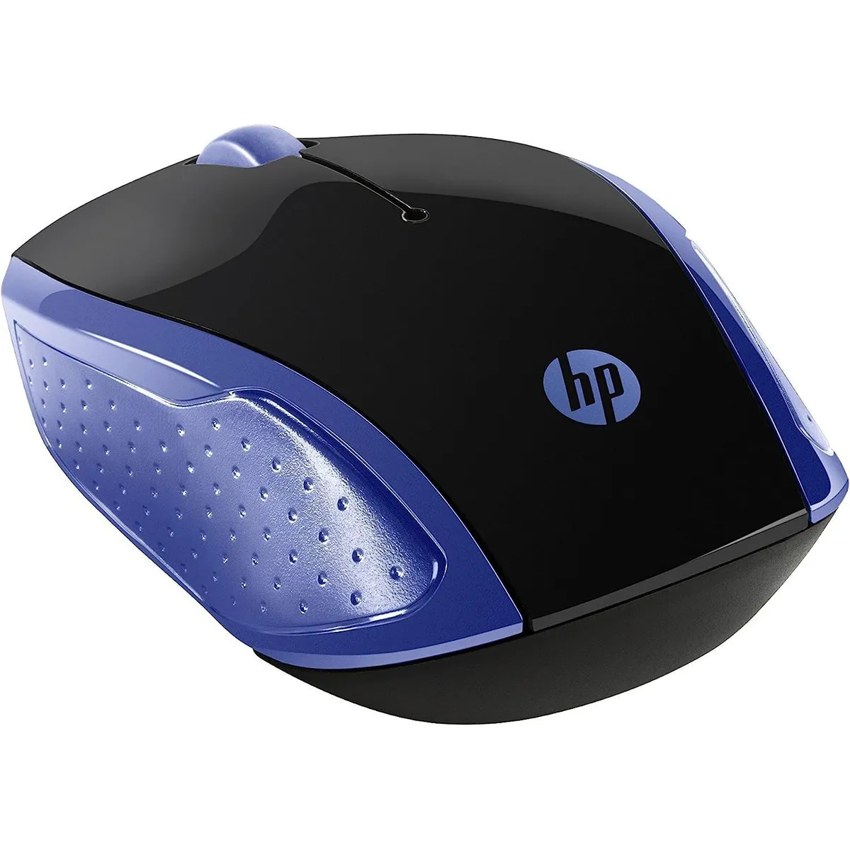 HP - HP Mouse 200 Wireless Óptico 1000 DPI Ambidextrous Negro/Azul 2HU85AA