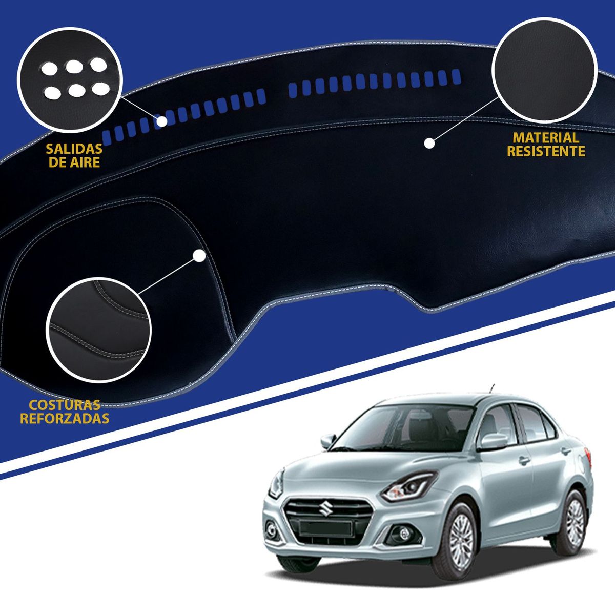 TECGO - PROTECTOR TAPETE TABLERO TIPO SUZUKI DZIRE 2013