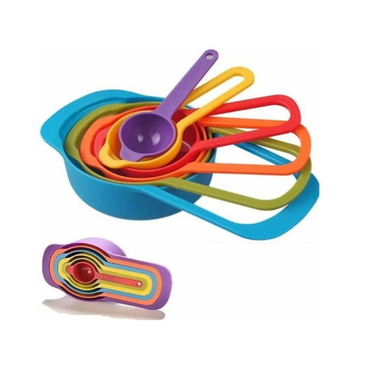 GENERICO - balanza gramera de cocina con cucharas medidoras set de 6pcs