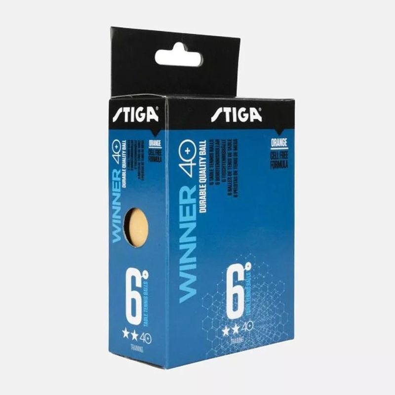 GENERICO - Pelotas de Ping Pong Winner Stiga 2 Estrellas x6 Unidades