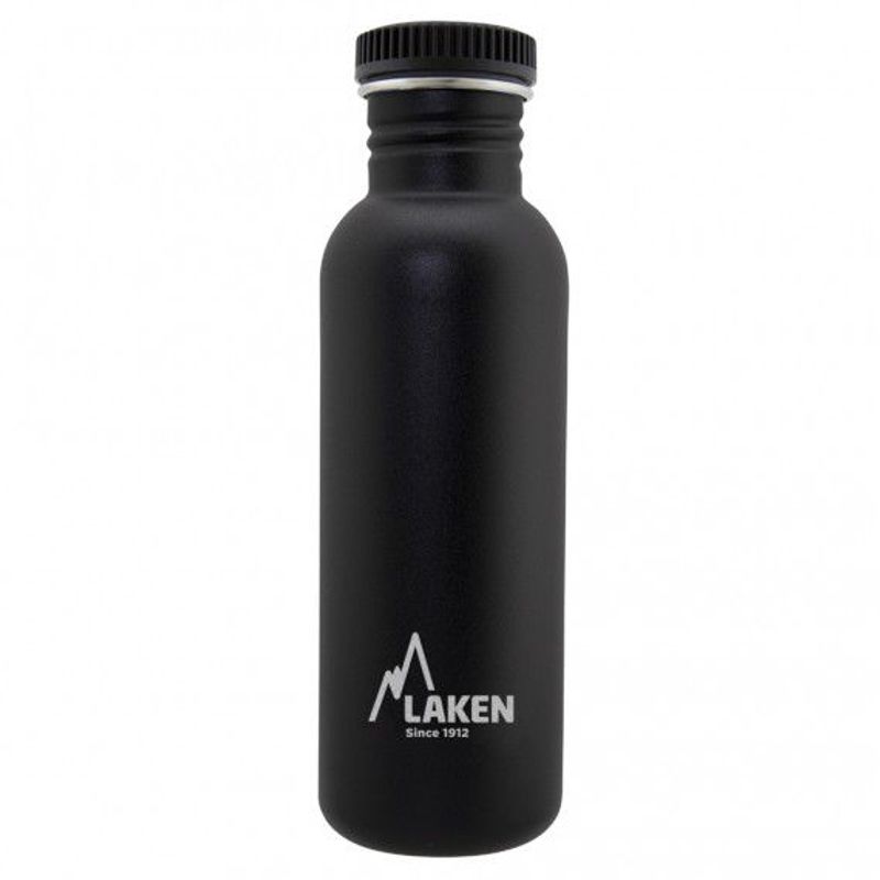 LAKEN - BOTELLA ACERO INOXIDABLE BASIC STEEL  075L NEGRO - LAKEN