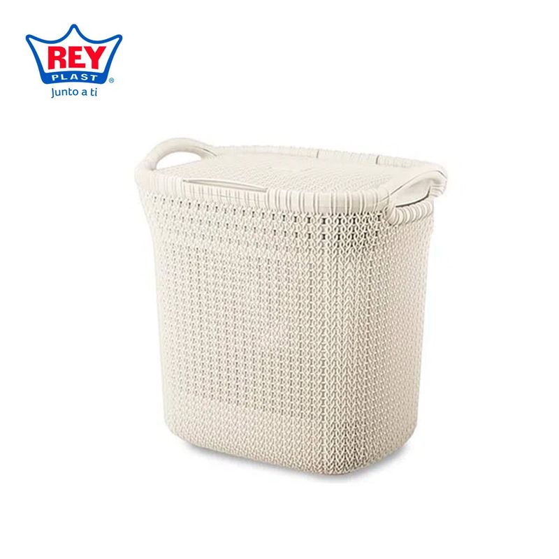 REYPLAST - Cesto De Ropa khipu 40l Reyplast Crema