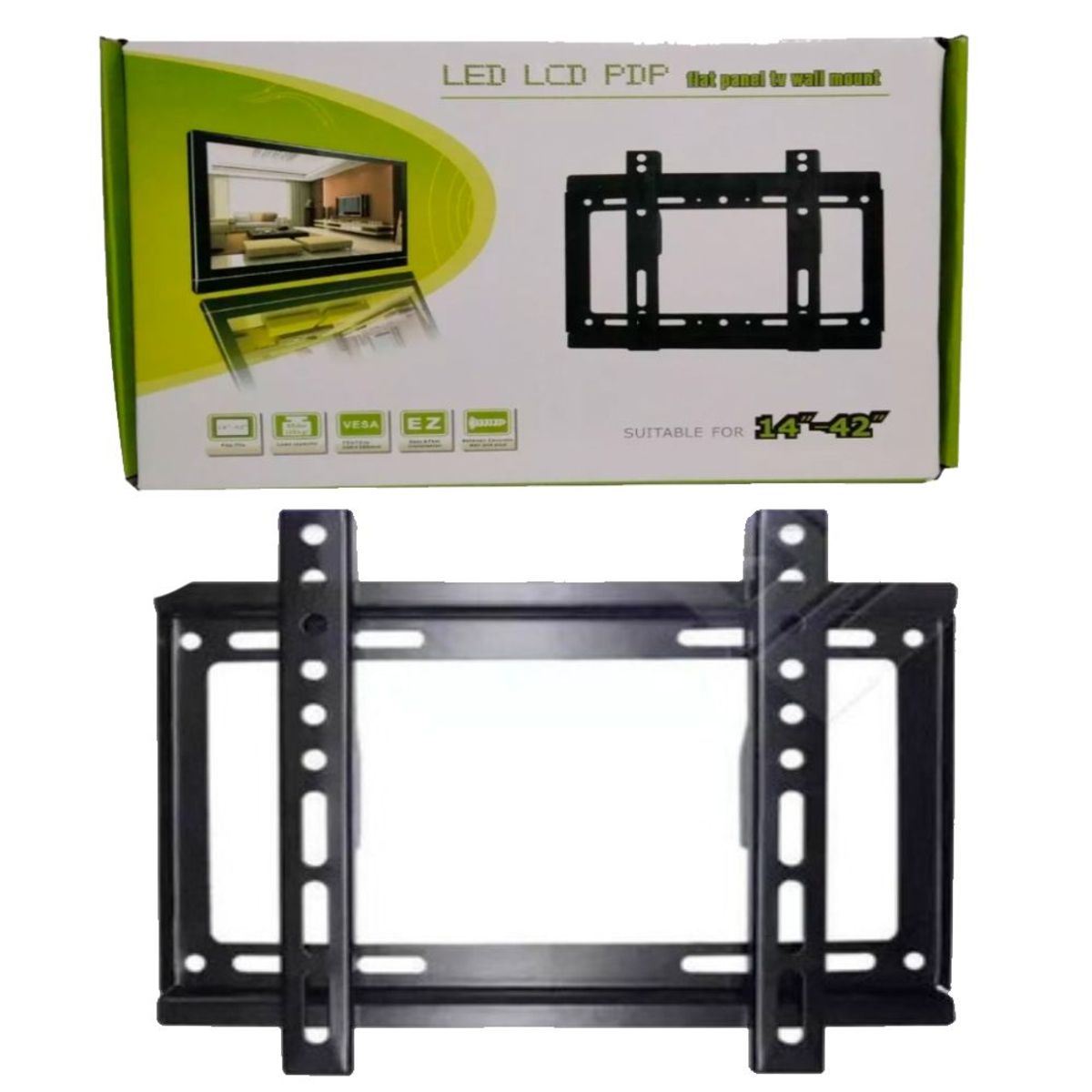 GENERICO - Rack TV 14 a 42 Soporte Fijo de Pared Para Televisor