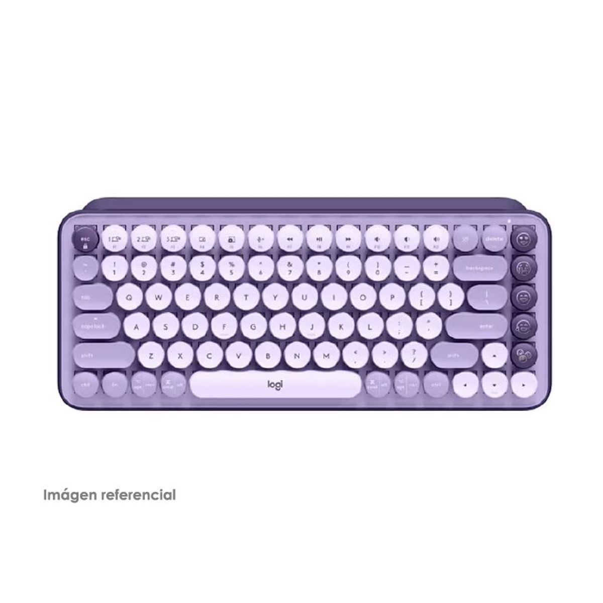 LOGITECH - Teclado Logitech POP Keys Wireless Cosmos