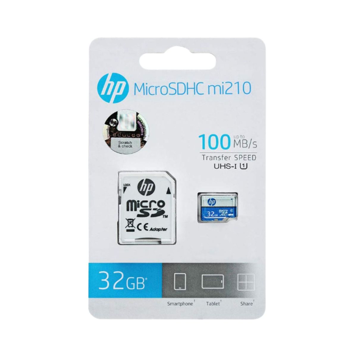 HP - Memoria Hp Micro Sdhc Mi210 Blanco/azul U1 32gb Class 10