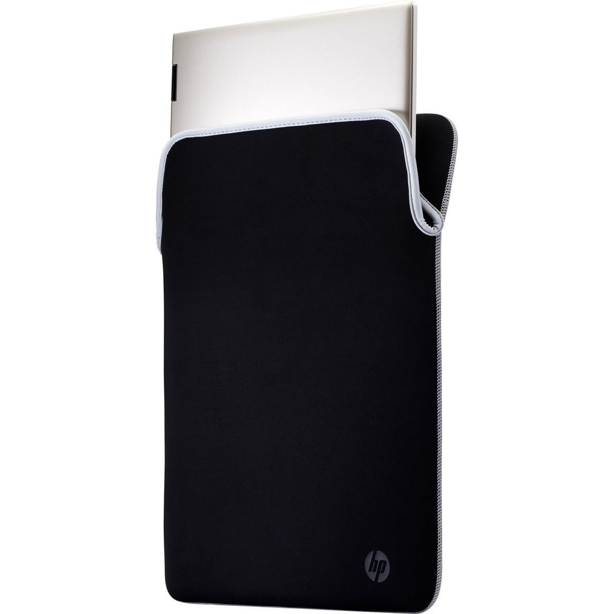 HP - Funda HP 14,1 de neopreno reversible Negro/Plateado - 2F2J1AA