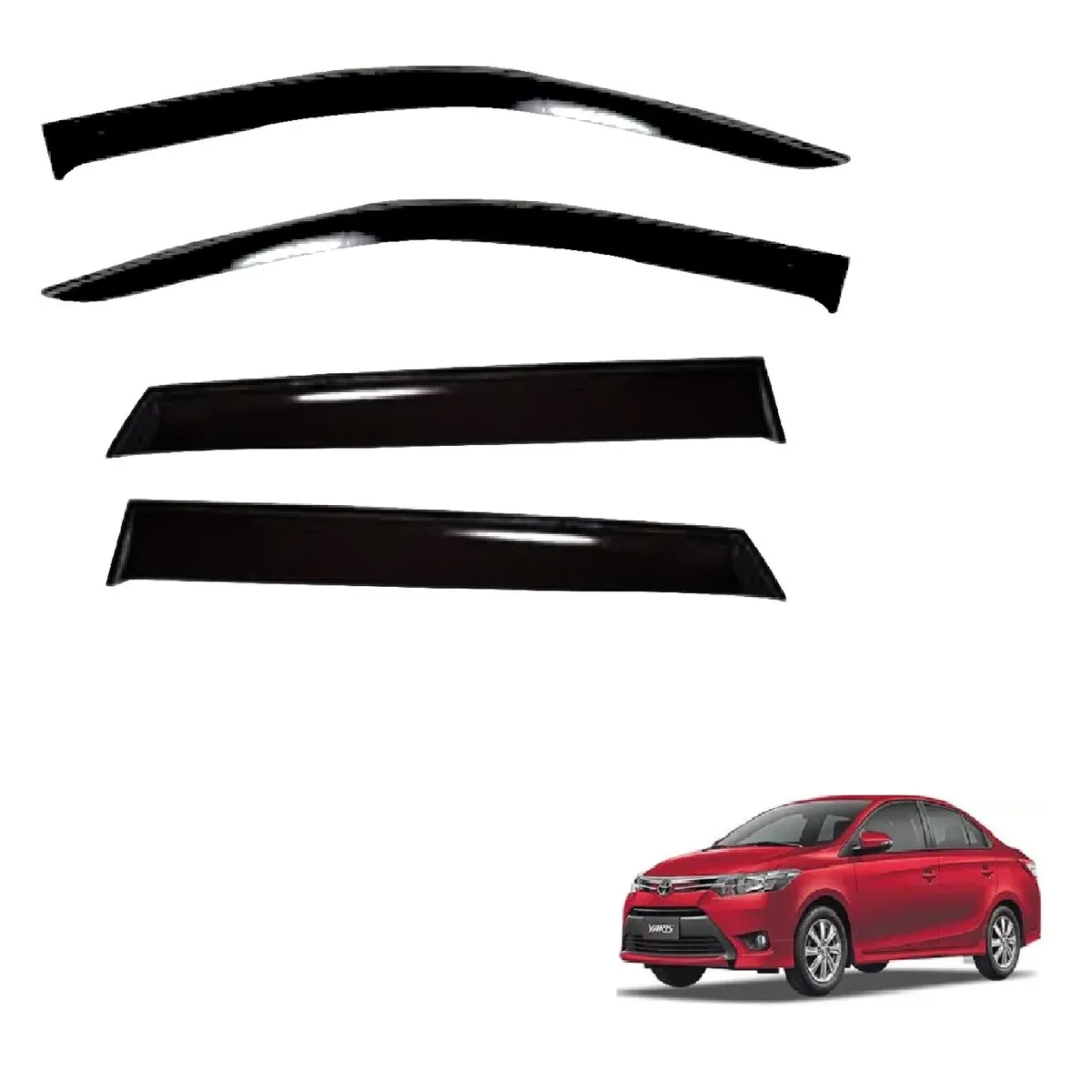 GENERICO - VISERA CORRELLUVIA TOYOTA YARIS 2014-2017 NEGRO D-984