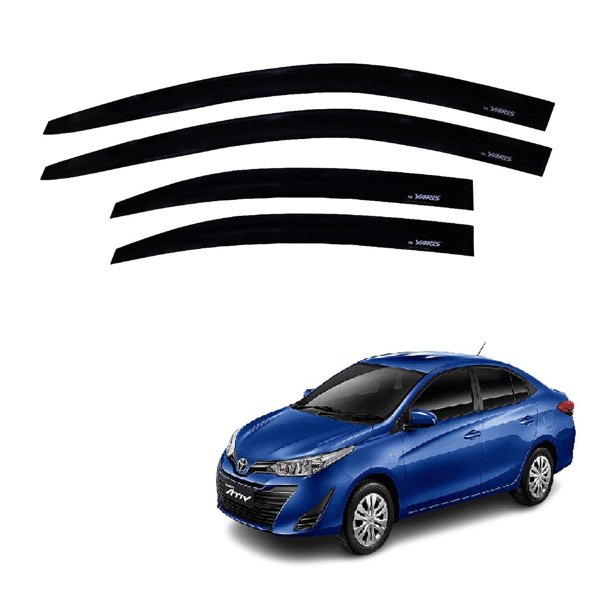 GENERICO - VISERA CORRELLUVIA TOYOTA YARIS 2018-ADELANTE NEGRO