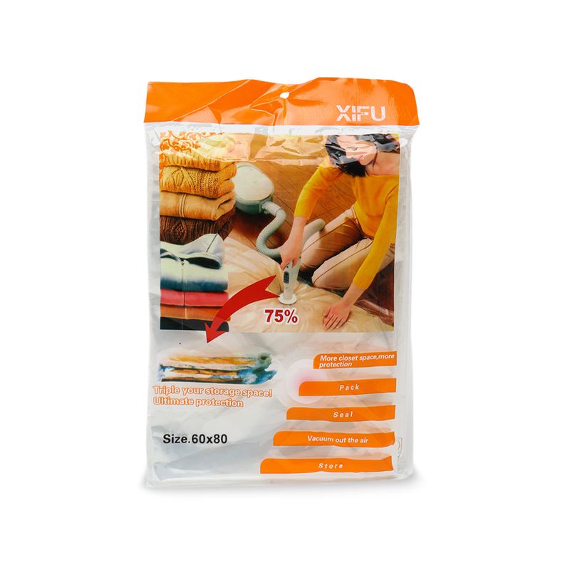 GENERICO - Bolsa para Ropa con Sellado al Vacío 68x98cm - XIFU