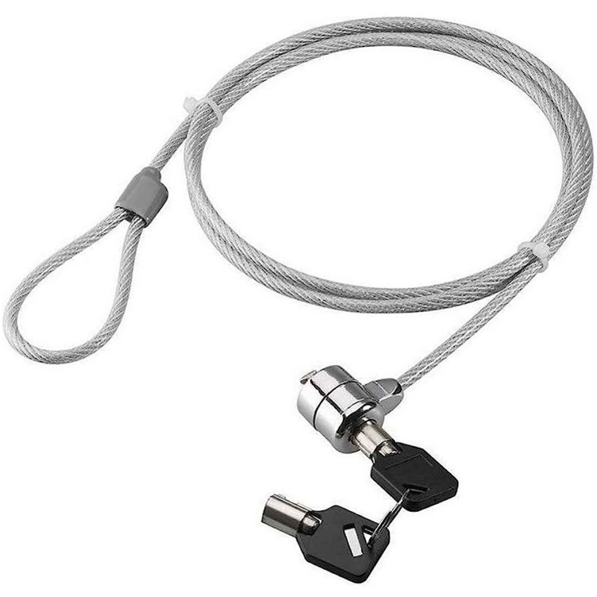 GENERICO - Cable De Seguridad Para Laptop - Con Llave - 180cm De Acero