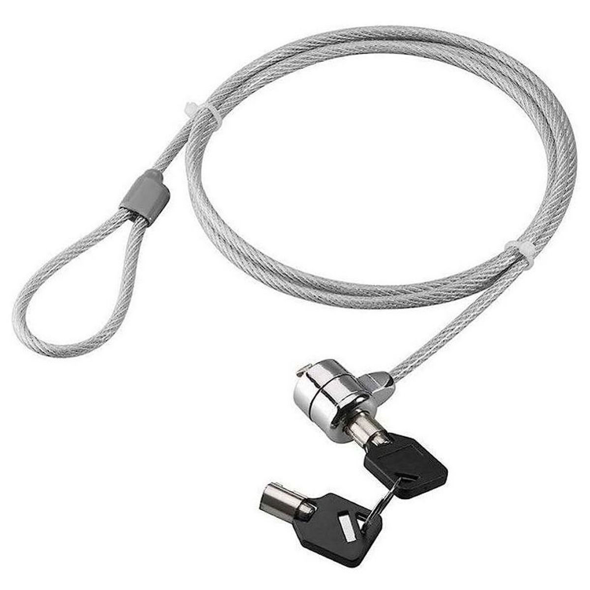GENERICO - Cable De Seguridad Para Laptop - Con Llave - 180cm De Acero