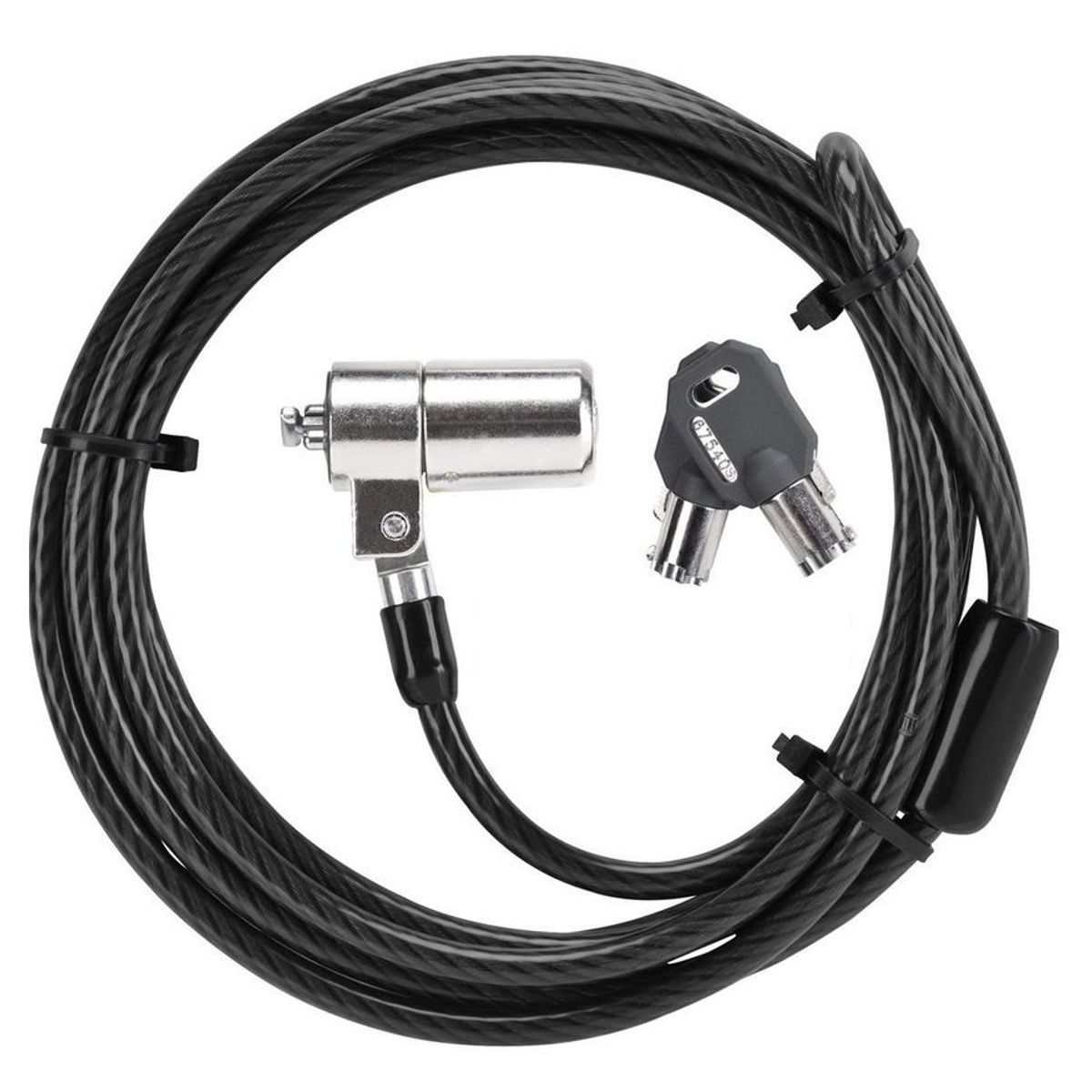 GENERICO - Cable De Seguridad Para Laptop - Con Llave - 180cm De Acero