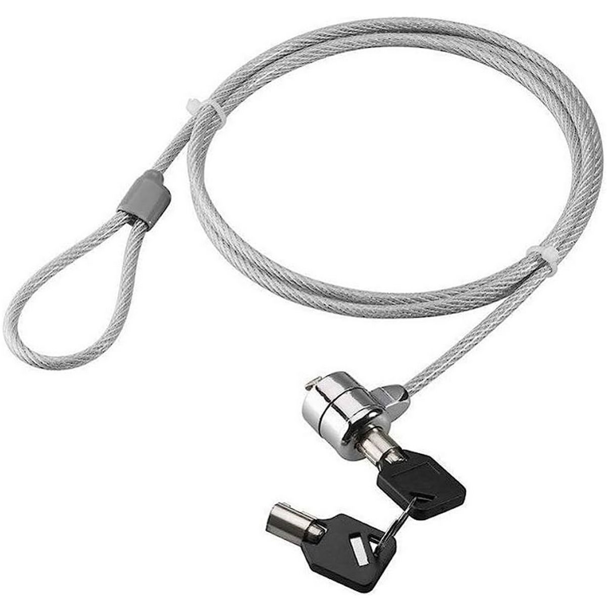 GENERICO - Cable De Seguridad Para Laptop - Con Llave - 180cm De Acero