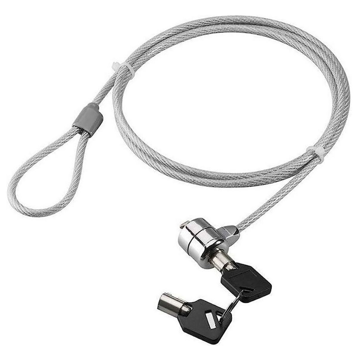 GENERICO - Cable De Seguridad Para Laptop - Con Llave - 180cm De Acero