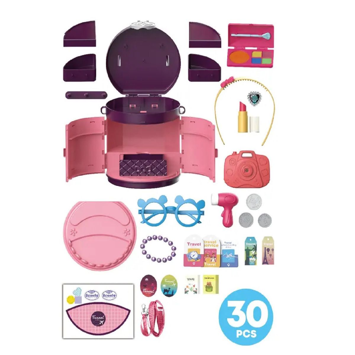 GENERICO - Bolso de Juego Set de Viaje con Accesorios