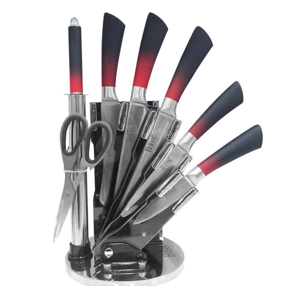 LA ITALIANA - Set de Cuchillos 8 piezas de Acero Inoxidable - BASS