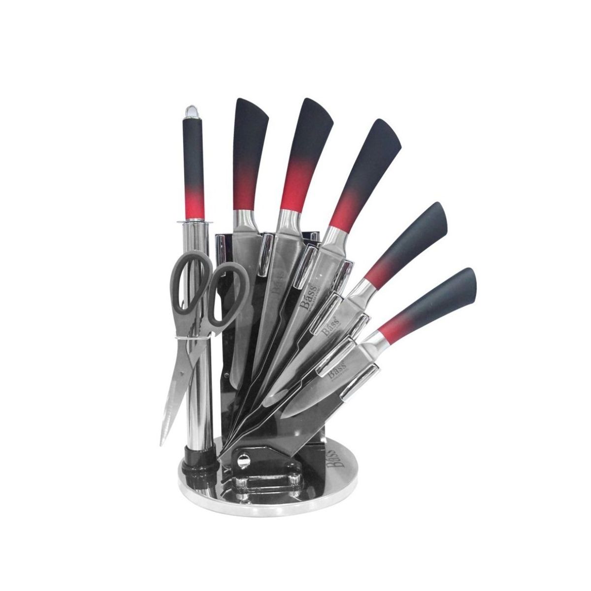 LA ITALIANA - Set de Cuchillos 8 piezas de Acero Inoxidable - BASS