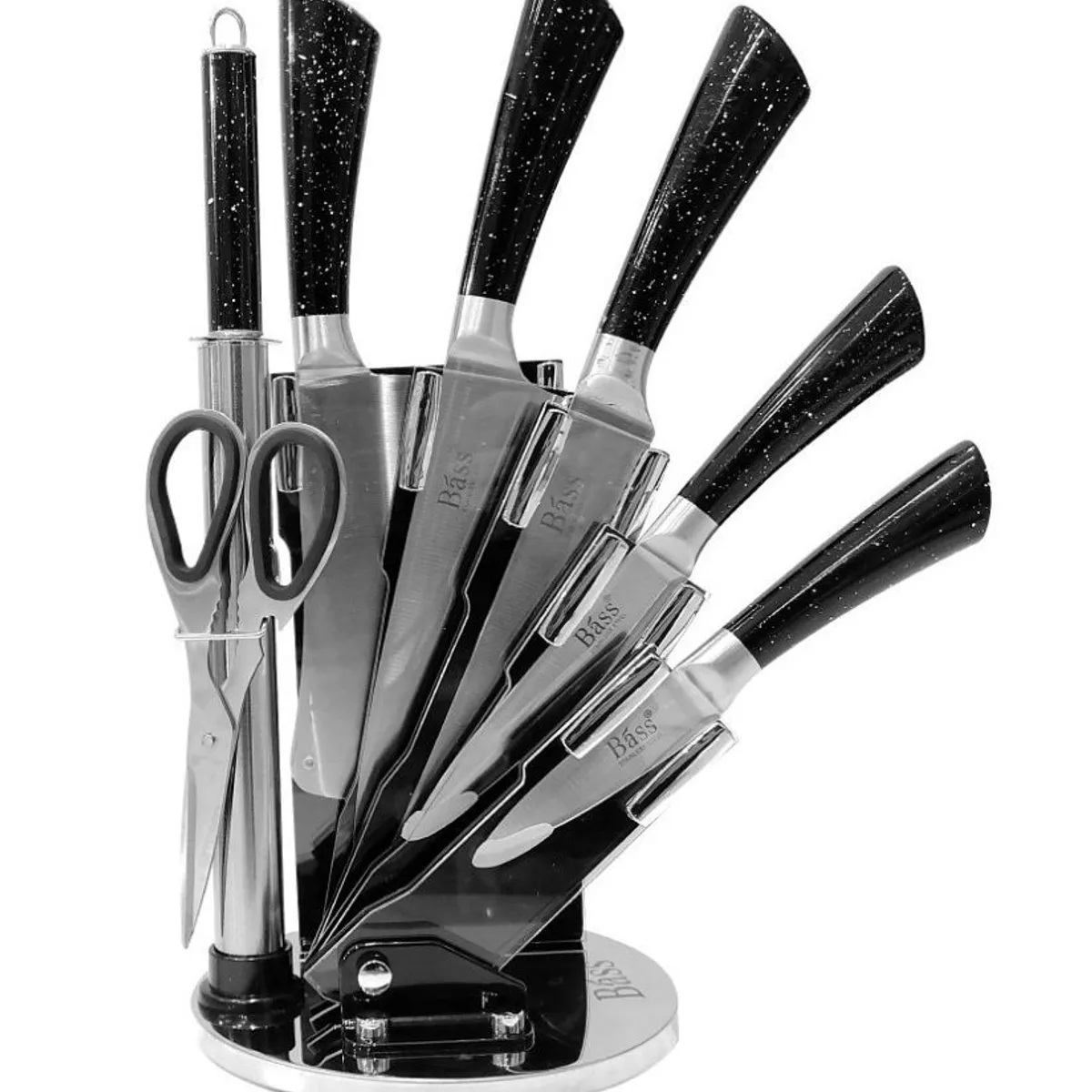 LA ITALIANA - Set de Cuchillos 8 piezas de Acero Inoxidable - BASS