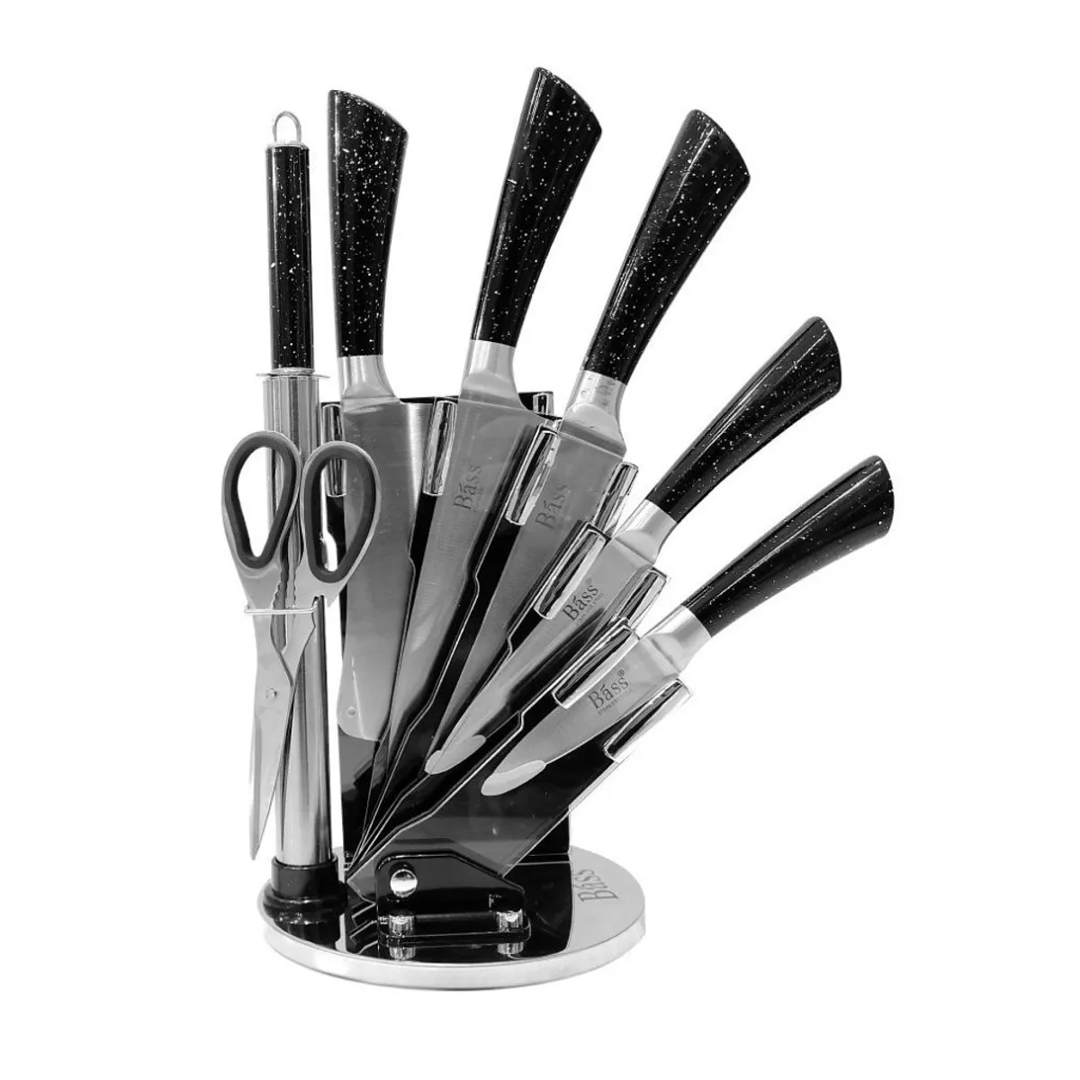 LA ITALIANA - Set de Cuchillos 8 piezas de Acero Inoxidable - BASS