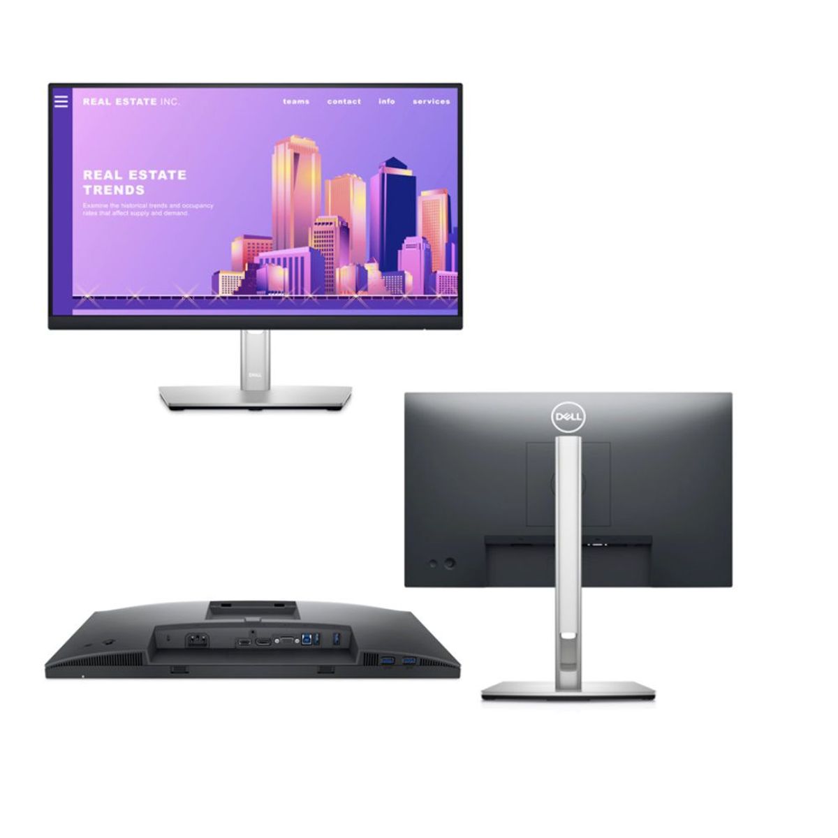 DELL - Monitor Dell P2222H 21.5 Pulgadas FHD 1920x1080 IPS VGA HDMI DP USB