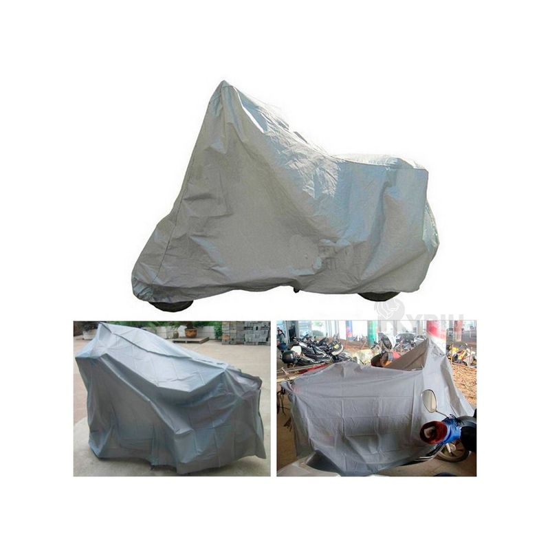 GENERICO - Funda Cobertor Impermeable para Moto en Gris