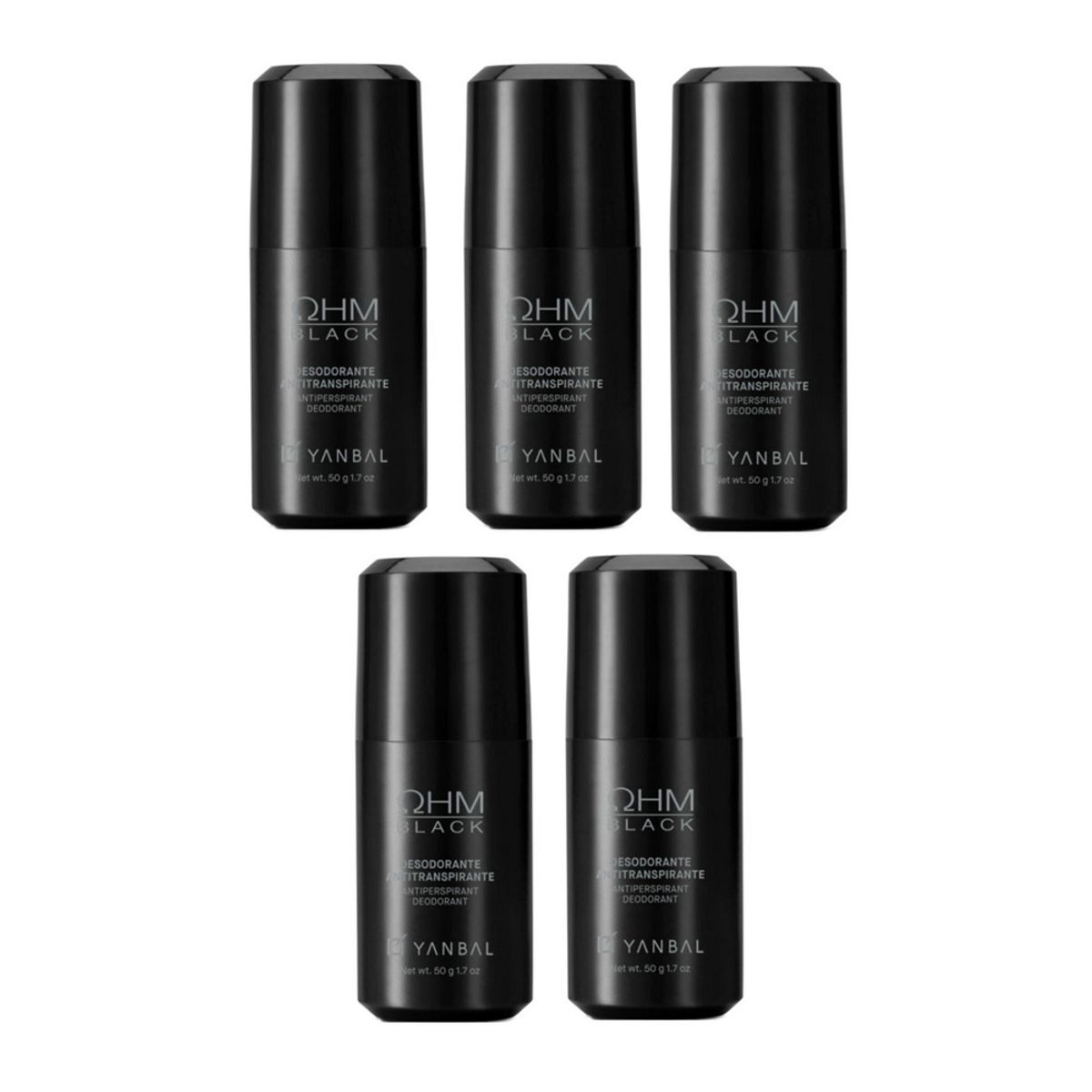 UNIQUE - Unique - Desodorante roll on ohm black x 5und