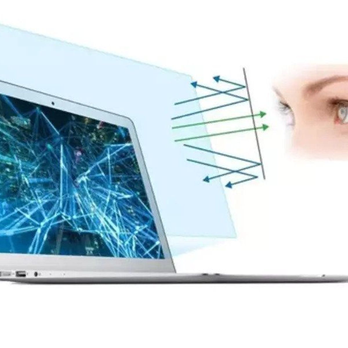 GENERICO - Protector de pantalla rayones filtro UV 14.6 in