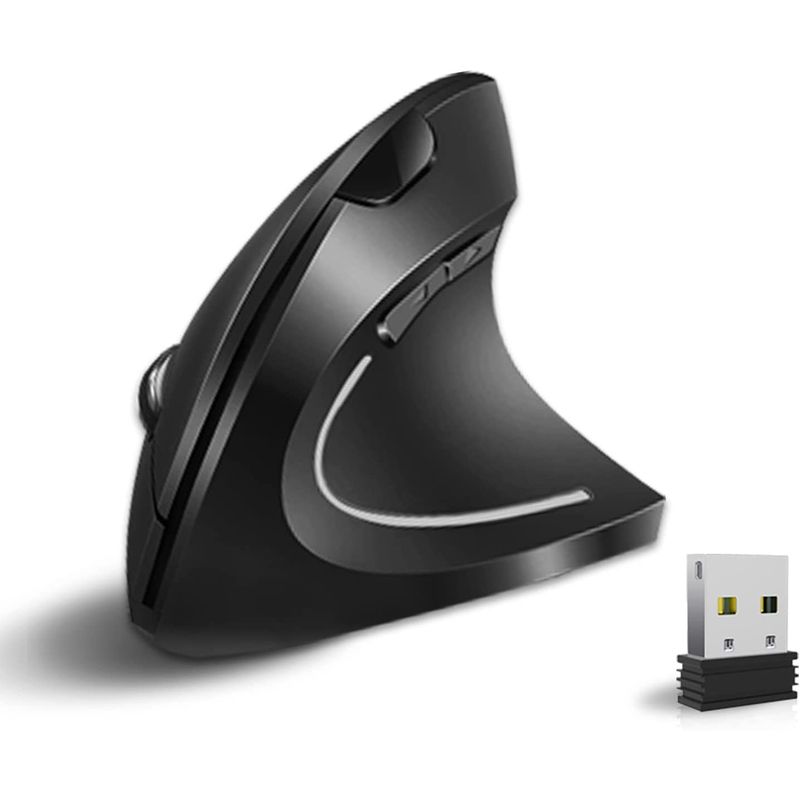 GENERICO - Mouse recargable Ergonómico Inalámbrico - 800 1200 1600 3600 Dpi