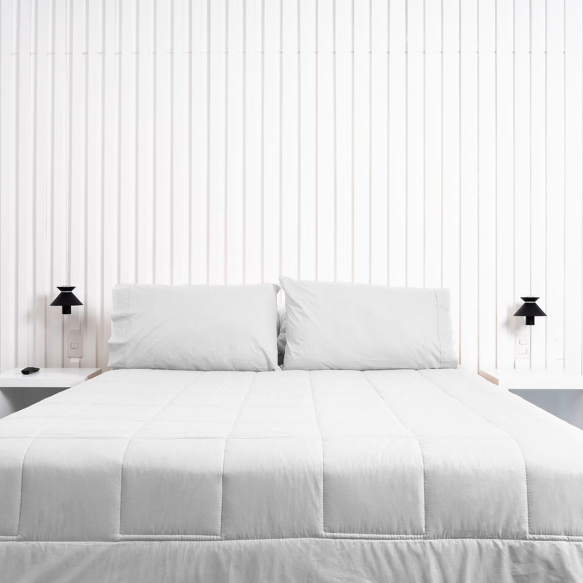 COBITEX HOME - Sábanas + Plumón Hipoalergénico King 200 hilos blanco Cobitex 100% algodón