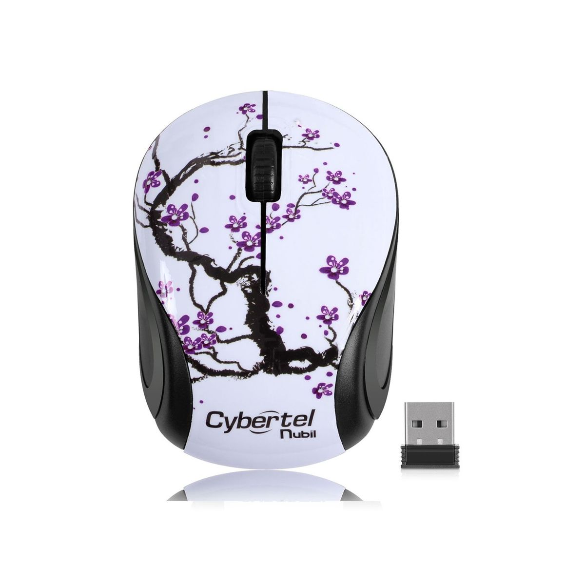 CYBERTEL - Mouse Cybertel NUBILCYB M321 inalámbrico con diseño