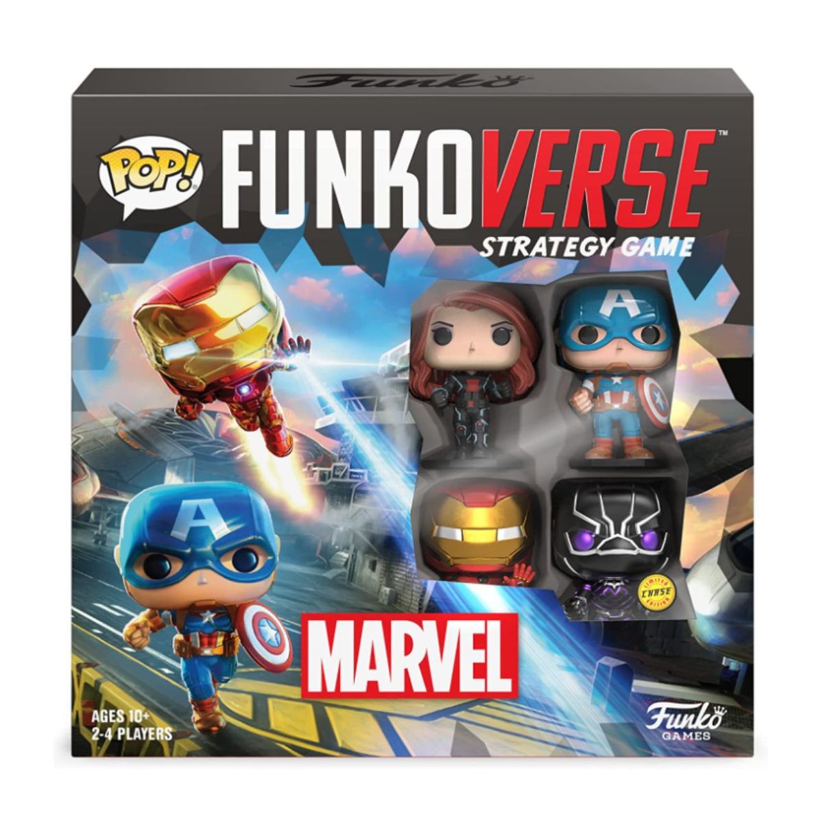 FUNKO - Funkoverse Marvel 4 Pack Chase - Juego De Estrategia