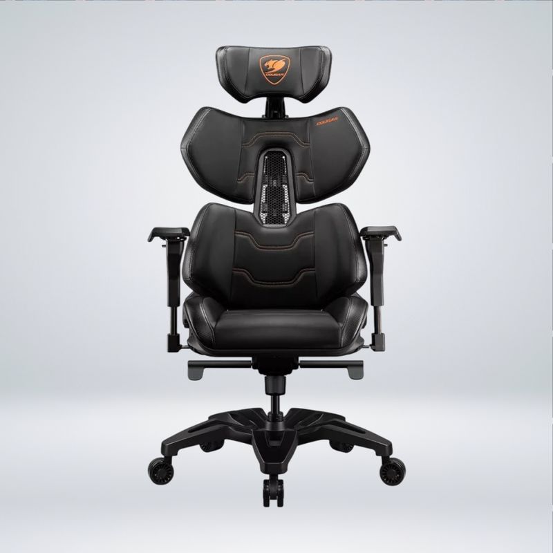 COUGAR - SILLA GAMER TERMINATOR SOPORTE LUMBAR VENTILADO POLIPIEL HYPER