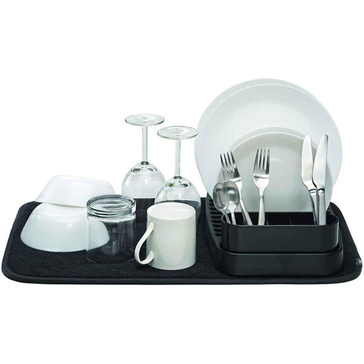 JOIE - Escurridor platos con tapete plegable Joie negro