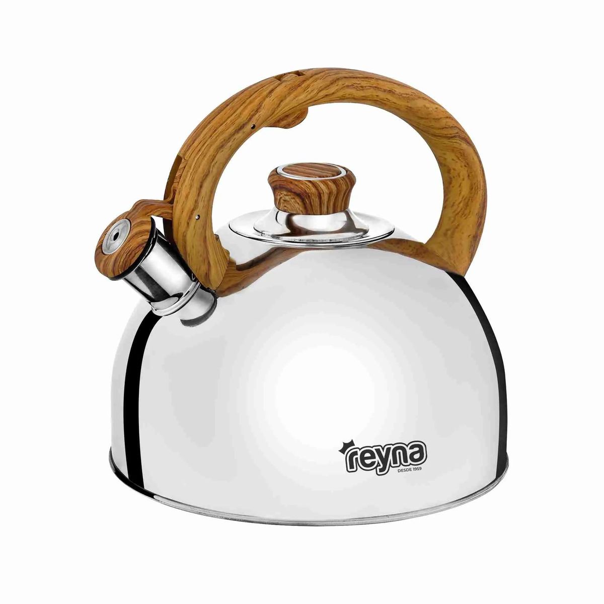 Reyna - Tetera Deluxe acero inoxidable de 3.5 Litros (color marrón)