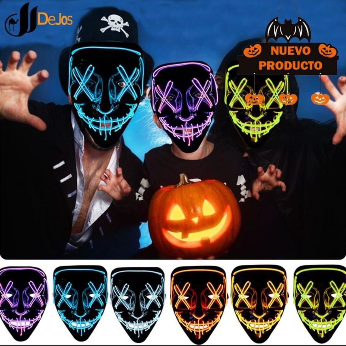 GENERICO - Mascara De La Purga Con Led Halloween Fiesta - HalloweenFest