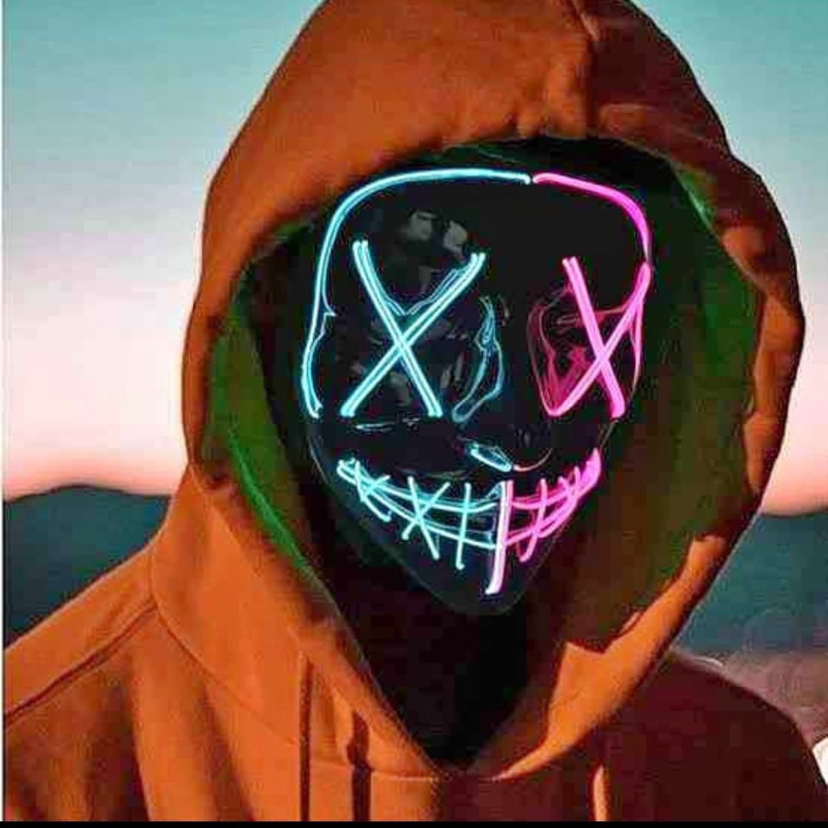 GENERICO - Mascara De La Purga Con Led Halloween Fiesta - HalloweenFest