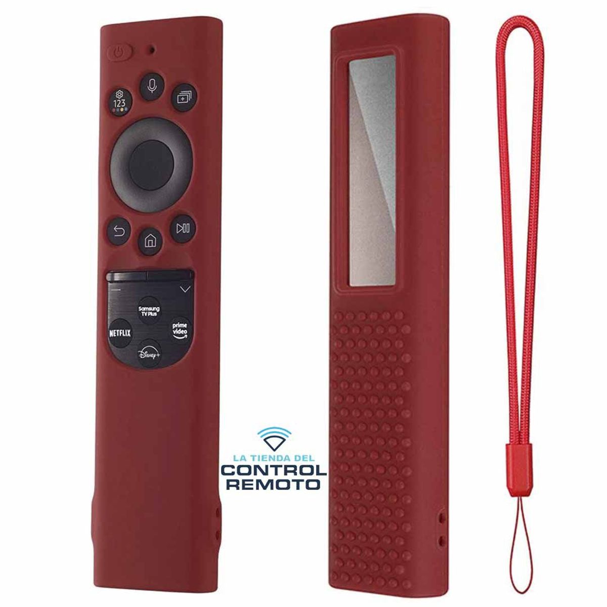 CASE - Fundas Protector de Control Samsung Qled Solar 2022 – Vino