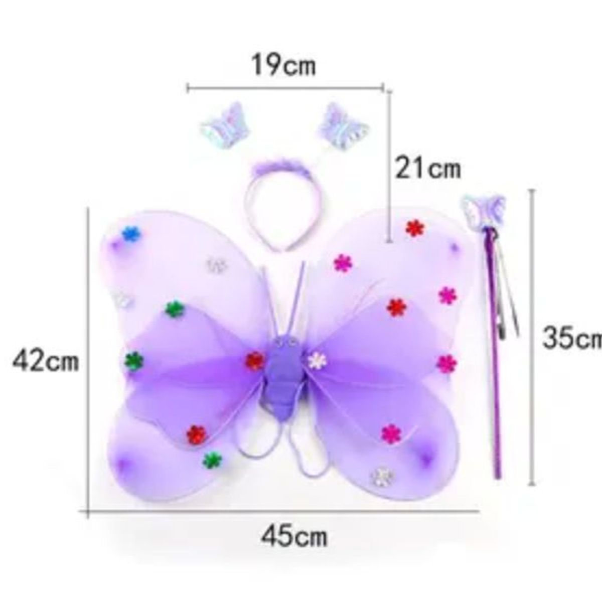 GENERICO - Alitas mariposa luminosa vinchavarita