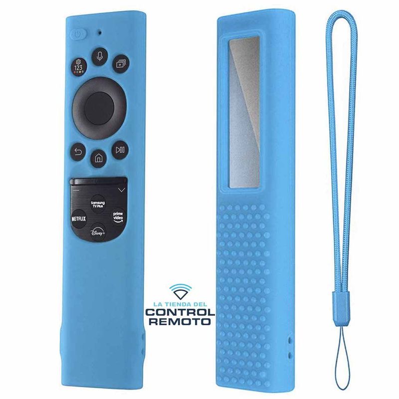 CASE - Fundas Protector De Control Samsung Qled Solar 2022 – Celeste