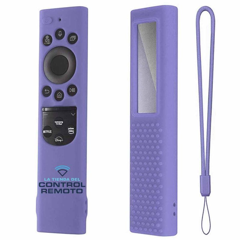 CASE - Funda de Silicona Control Samsung Qled Solar 2021 – Lila