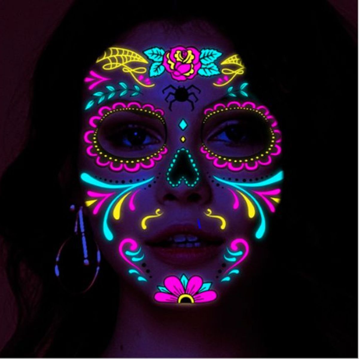 GENERICO - Calcomanías Fluorescentes de Halloween