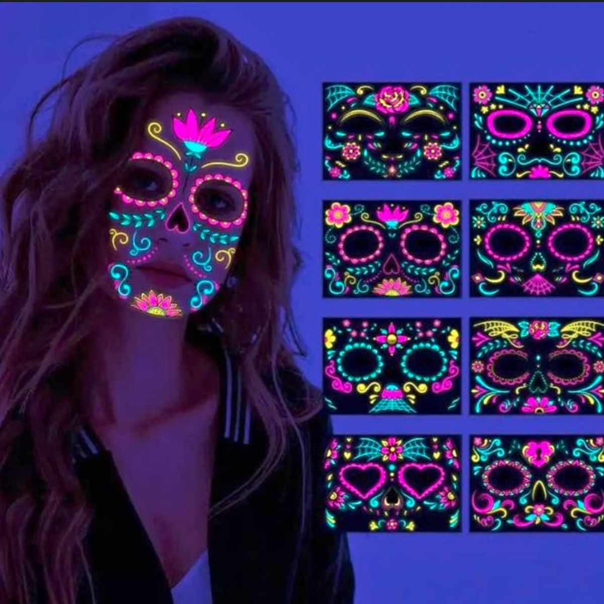 GENERICO - Calcomanías Fluorescentes de Halloween